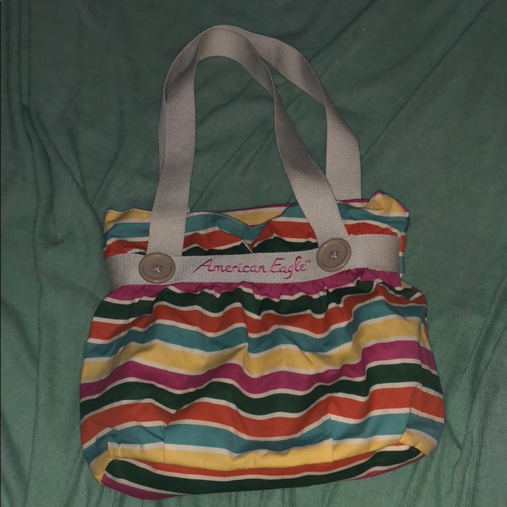 American Eagle multi colored tote